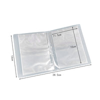 Portable A6 Document Organizer with PP Pages for Cards, Tickets, and Notes