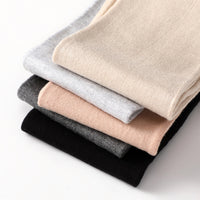 Cotton Over-the-Knee Leg Warmers for Women, Thin Breathable Knee Support Sleeves, Anti-Slip Thermal Leggings for Cold Weather