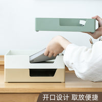 Stackable Desktop File Organizer Tray for Office Documents