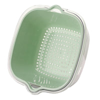 Double-Layer Food Grade Drain Basket for Washing Vegetables and Fruits