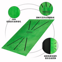 Golf Hitting Mat with Swing Trajectory Display, Portable Practice Aid for Chipping and Driving