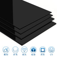 Black Acrylic Sheet Translucent Plexiglass for Aquariums & Backgrounds