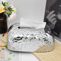 New Electroplated Tissue Box for Home Living Room Desktop Creative Tissue Storage European Retro Baby Wet Wipe Dispenser