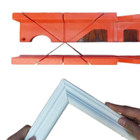 Miter Saw Box with Back Saw for Gypsum Line Corner Cutting Baseboard Woodworking Home Use