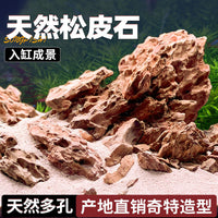 Natural Pine Bark Stone for Aquarium Landscaping and Micro-Landscape Bonsai