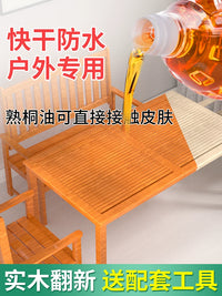 Pure Tung Oil for Wood Protection and Finishing