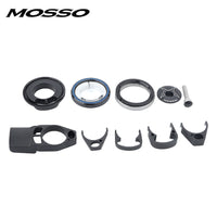 MOSSO Full Hidden Stem with Headset Spacers for Road Bikes, 7075 Aluminum Alloy, Internal Cable Routing