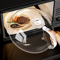 Microwave Food Cover with Steam Vent, Heat Resistant Splatter Guard for Reheating Meals