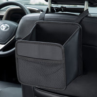 Car Seat Back Foldable Trash Can and Storage Bag