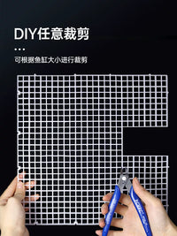 Aquarium Bottom Grid Plate for Landscaping and Substrate Separation