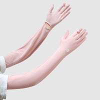 Summer UV Protection Ice Silk Arm Sleeves for Driving & Outdoor Activities