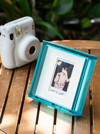Instant Photo Acrylic Frame for Mini 3-inch Film - Double Slot Display Stand