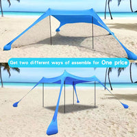 Lycra Beach Sunshade Tent Outdoor Portable Canopy for Camping and Picnics