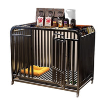 Heavy-Duty Indoor Dog Crate with Toilet Area for Medium to Large Breeds