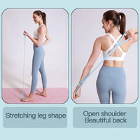 Figure-8 Silicone Resistance Band for Yoga and Fitness, Shoulder Opening and Back Beautifying