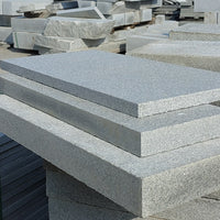 Natural Granite Sesame White Grey Black Marble Paving Stone Flamed Outdoor Tile