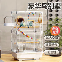 Luxury Metal Bird Cage for Parrots and Pigeons, Large Home and Outdoor Aviary with Thickened Tray