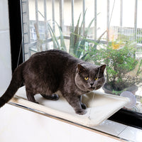 Window Mounted Cat Hammock with Suction Cups - Detachable & Washable Pet Bed for Cats