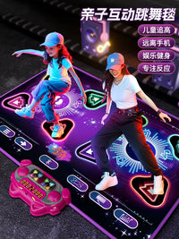 Bluetooth Light-Up Dance Mat for Kids & Adults, Single Player Fitness Game with Music
