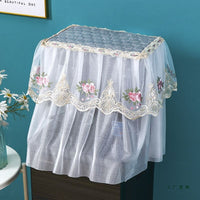 Lace Embroidered Water Dispenser Dust Cover for Tea Bar Machine, Modern Style