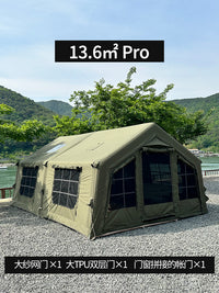 Coody Inflatable Camping Tent, Ridge Rainproof Outdoor Shelter, 1 Bedroom 1 Living Room, Easy Setup