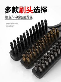 Anti-Static Copper/Steel/Nylon Bristle Cleaning Brush Set for Rust Removal & Circuit Board Cleaning