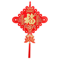 Chinese Knot Wall Hanging with "Fu" Character for New Year Decoration