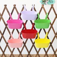 Oval Iron Wall-Mounted Planter for Indoor/Outdoor Decor