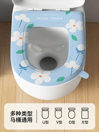 Highly Foamed EVA Waterproof Toilet Seat Cushion, Washable & Wipeable Household Toilet Cover for All Seasons