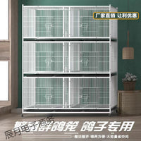 Multi-Tier Pigeon Breeding Cage with Divider, Pet Shop Boarding Cage for Pigeons and Small Animals