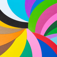 200g Round Assorted Cardstock for Art & Craft Projects, Thick Drawing Paper for Sketching and Hand-Painting