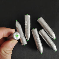 Bullet Sinker Fishing Weights with Plastic Core for Lure Fishing