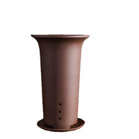 Zisha Clay Orchid Bonsai Pot with Traditional Chinese Design for Indoor and Outdoor Plants