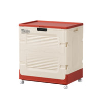 PP Storage Box with Combination Lock, Lid, and Wheels - Dustproof & Moisture-proof