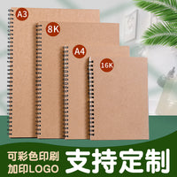 Sketchbook for Drawing, Watercolor, and Markers, A3/A4/8K/16K, Hardcover