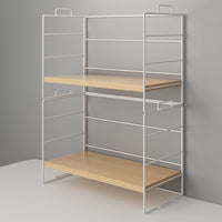 Simple Desktop Bookshelf Storage Rack Multi-layer Iron Art Organizer for Office and Dining Table