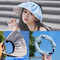 Foldable Shell Brim Sun Visor Hat for Women, UV Protection Outdoor Wide Brim Summer Hat