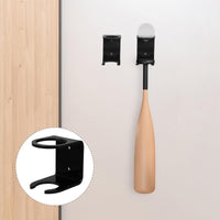 2-Pack Acrylic Wall Mount Baseball Bat Display Rack for Sports Memorabilia