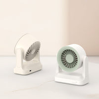 2026 Mini USB Desk Fan, Portable Rechargeable Quiet Personal Fan with Long Battery Life, Rotatable for Office Home Outdoor
