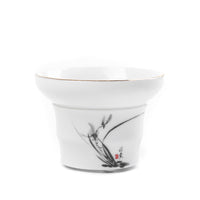 Ceramic Tea Strainer with Glazed Finish for Kung Fu Tea Sets