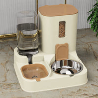 Automatic Pet Feeder with Water Dispenser and Double Bowls for Cats and Dogs