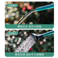 Long Spout Watering Can for Indoor & Outdoor Plants, 1.8L Transparent Plastic Garden Watering Pot