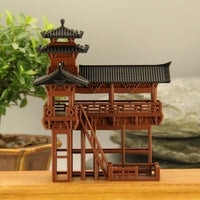 Corner Tower Micro Landscape Ornament for Aquarium Terrarium Bonsai