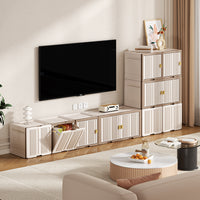 Stackable Storage Cabinet for Clothes, Toys, and Sundries - Bedroom & Living Room Organizer