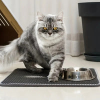 Double Layer EVA Cat Litter Mat, Washable, Anti-Tracking, Splash-Proof Litter Trapper