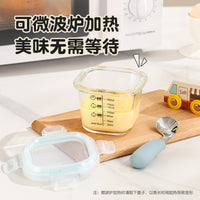 Baby Food Storage Container, Microwave & Freezer Safe Glass Bowl with Airtight Lid