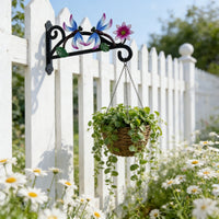 Wrought Iron Wall Mounted Plant Hanger Hook for Garden and Home Decor