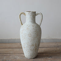 Vintage Danish Style Ceramic Double-Handled Vase for Home and Restaurant Decor