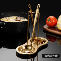 304 Stainless Steel Kitchen Countertop Pot Lid Holder with Drain Pan, Detachable Cutting Board Rack, Spoon Rest