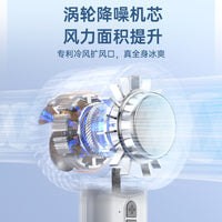 Portable Semiconductor Cooling Handheld Fan with Ice Compress Function